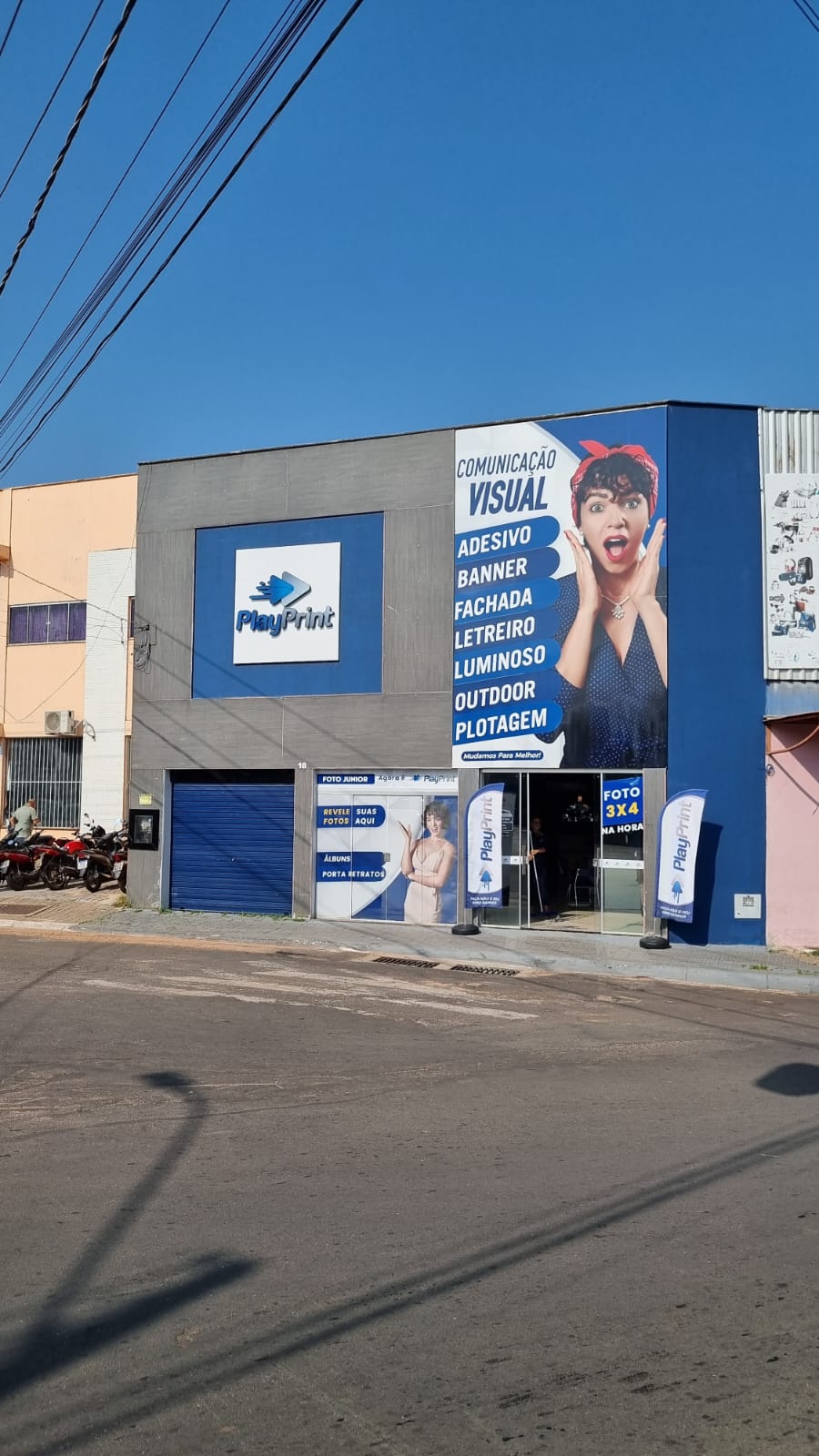 Fachada real da loja Play Print em Araguaína