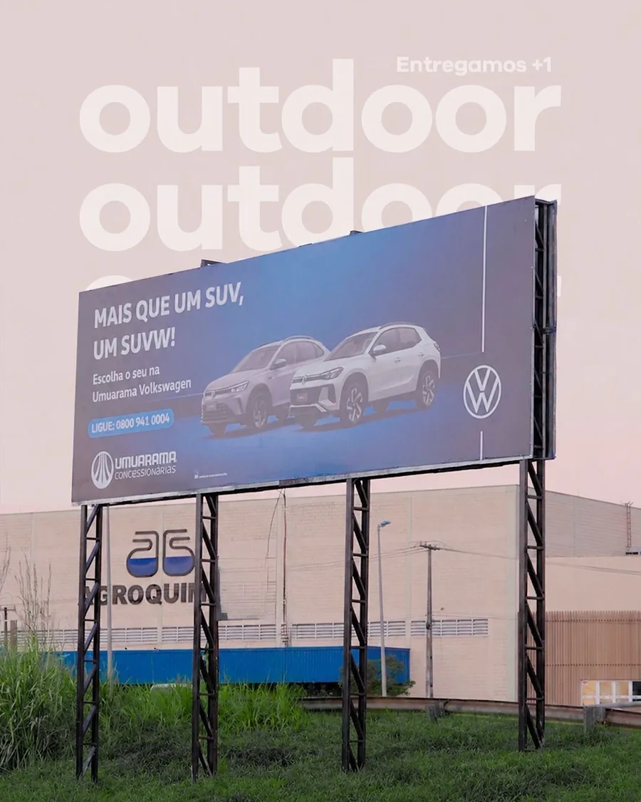 Outdoor de campanha da Volkswagen
